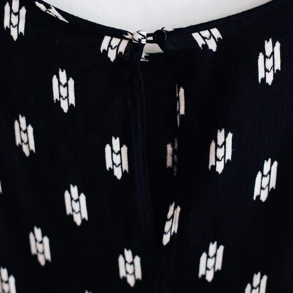 Forever 21 Black Patterned Dress - Picture 3 of 3